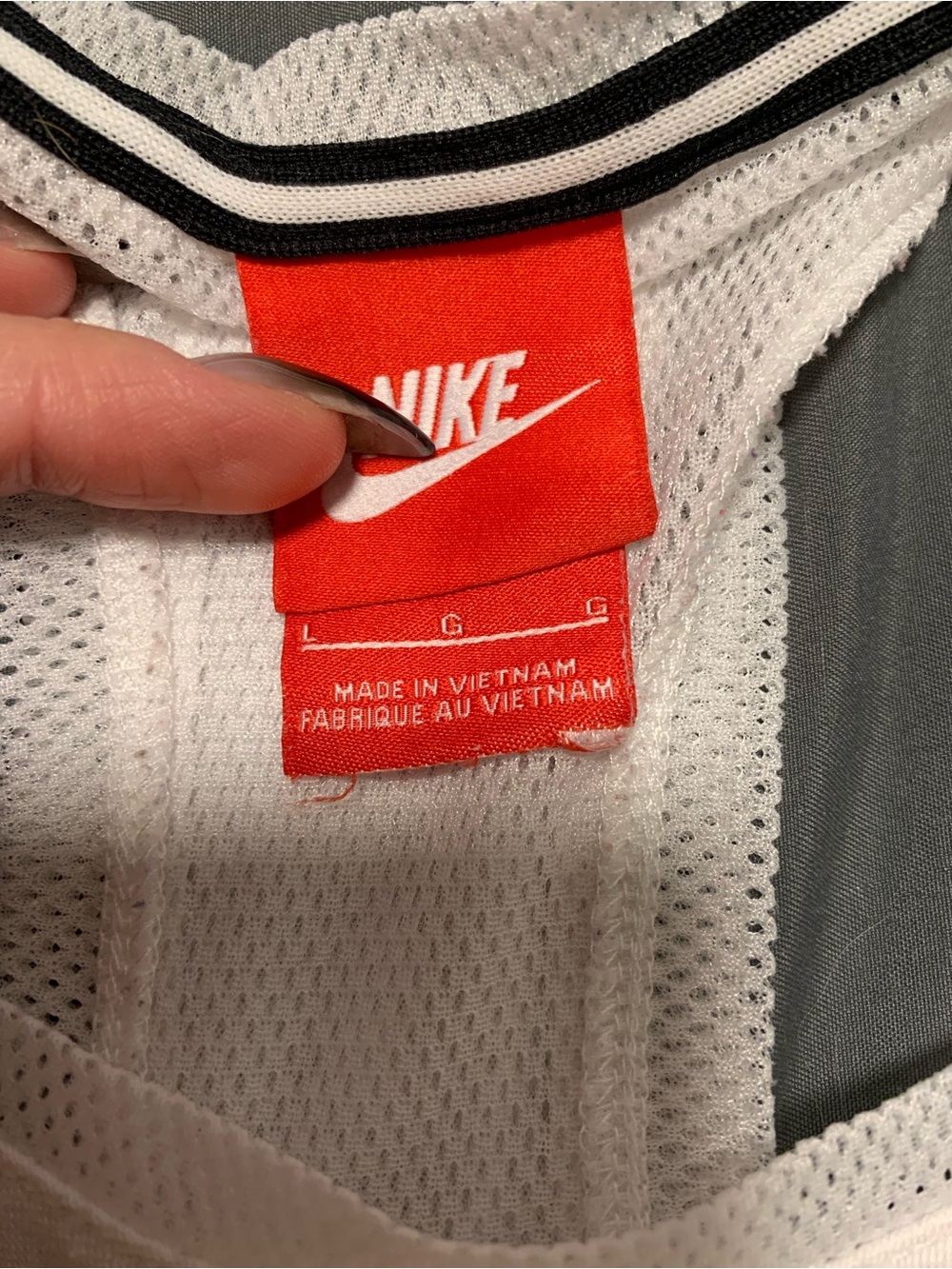 White Nike Racerback Tank Top - Picture 3 of 8